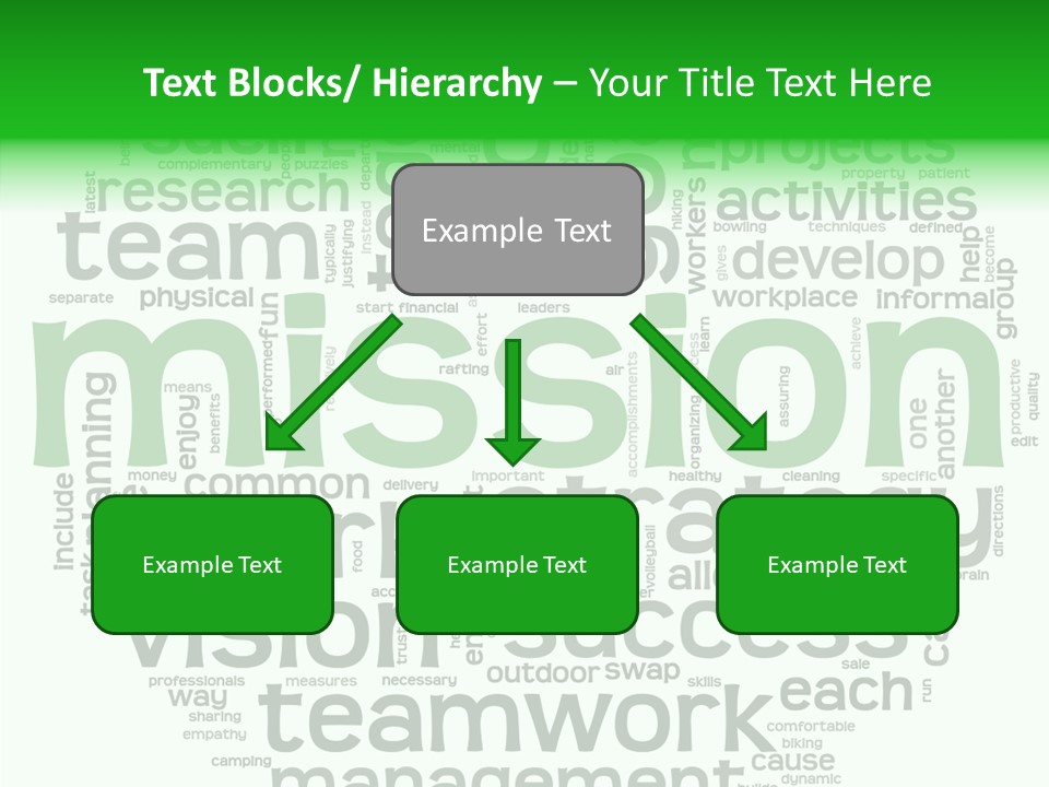 Text Motivation Tagcloud PowerPoint Template