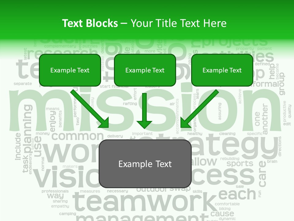 Text Motivation Tagcloud PowerPoint Template