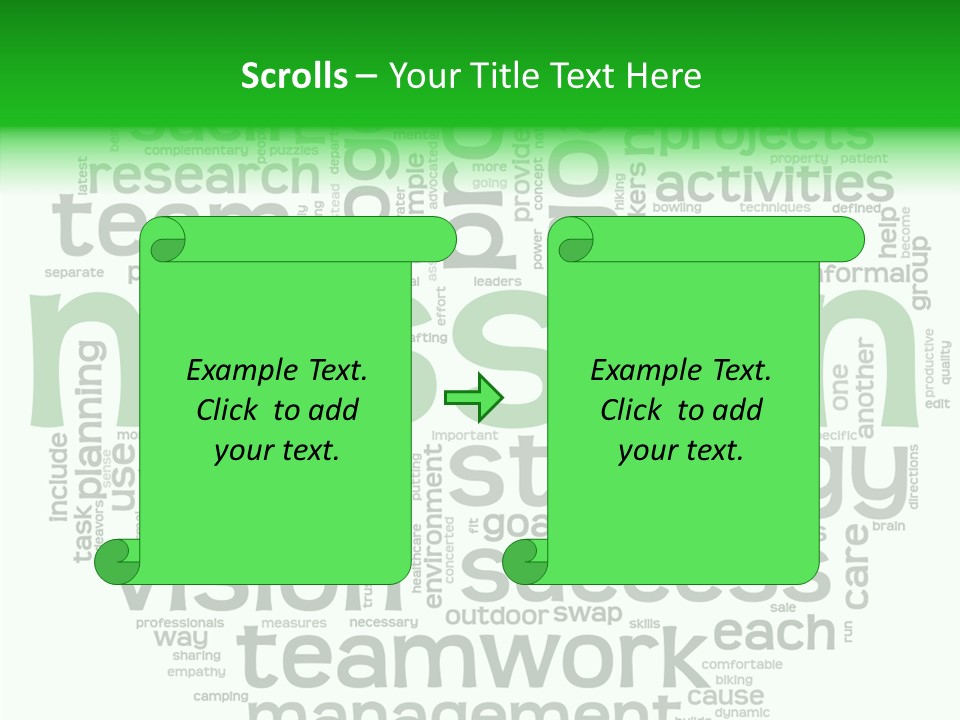 Text Motivation Tagcloud PowerPoint Template