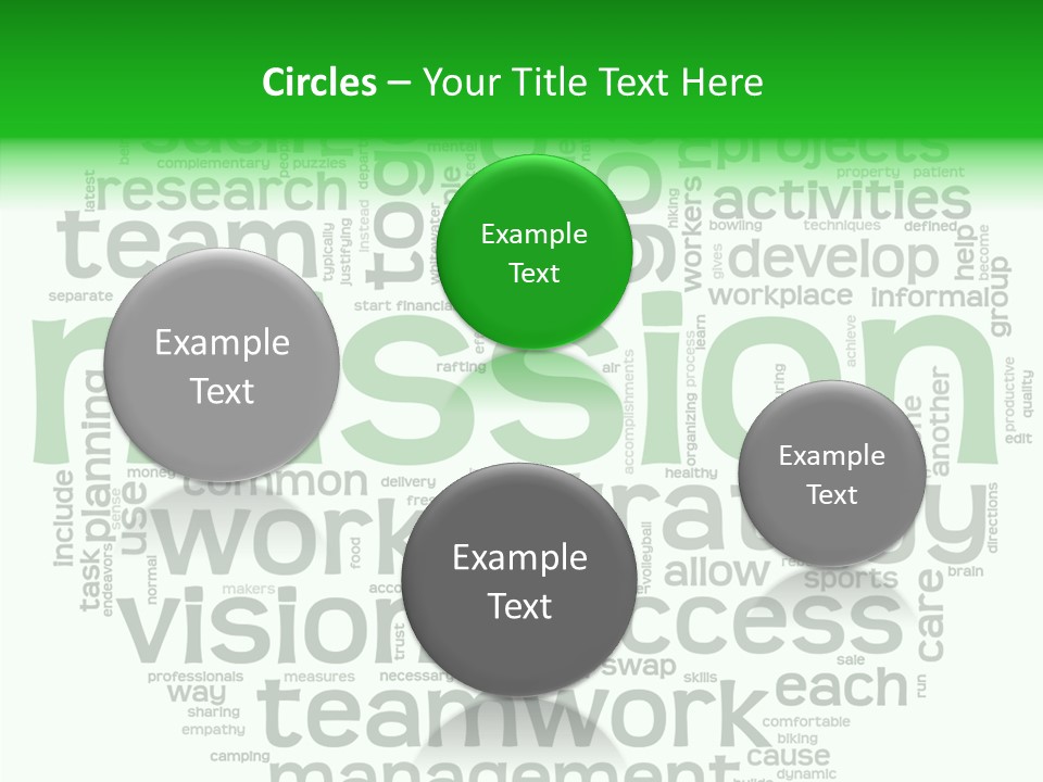 Text Motivation Tagcloud PowerPoint Template