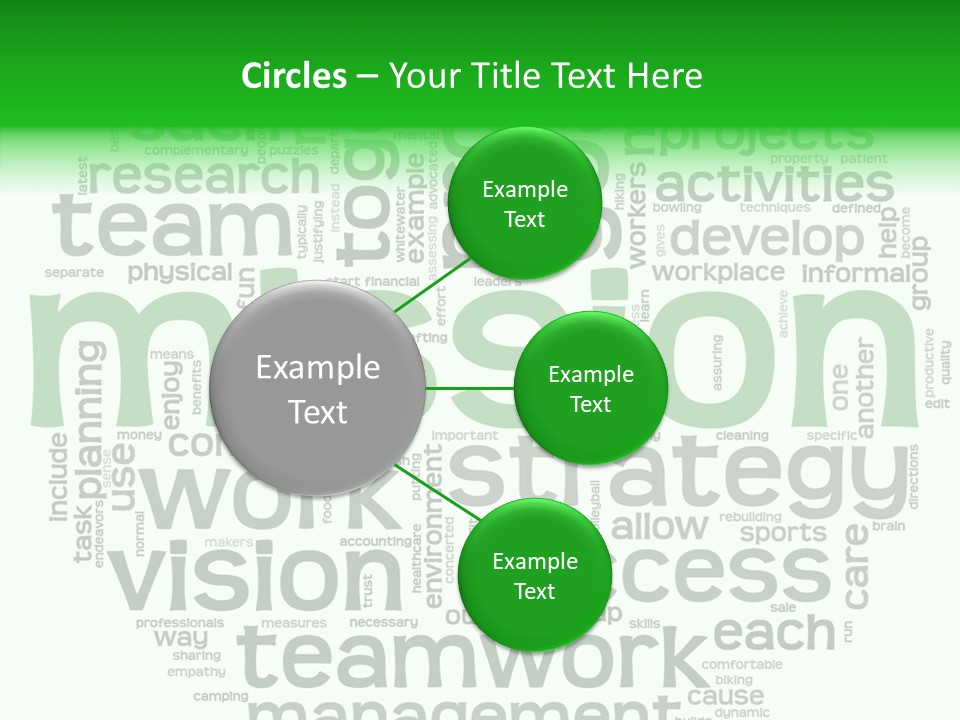 Text Motivation Tagcloud PowerPoint Template