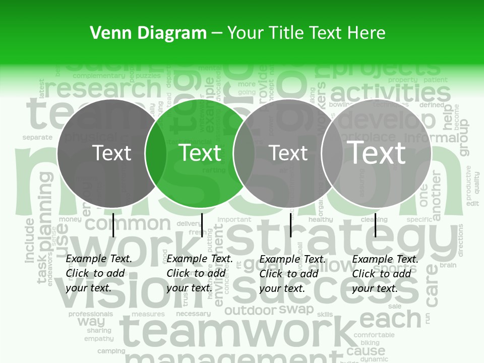 Text Motivation Tagcloud PowerPoint Template