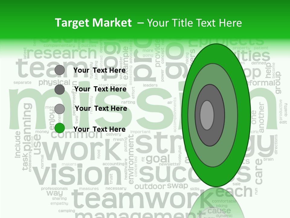 Text Motivation Tagcloud PowerPoint Template