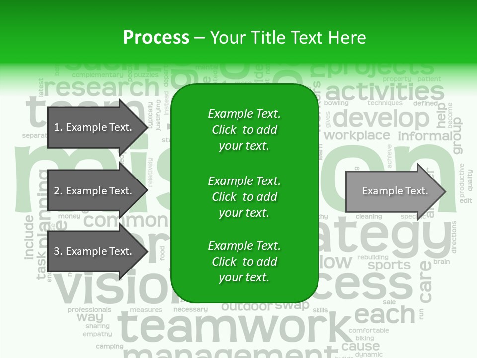 Text Motivation Tagcloud PowerPoint Template