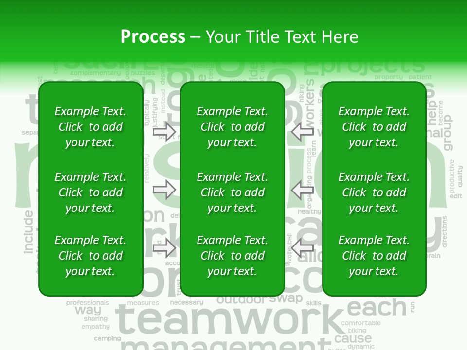 Text Motivation Tagcloud PowerPoint Template