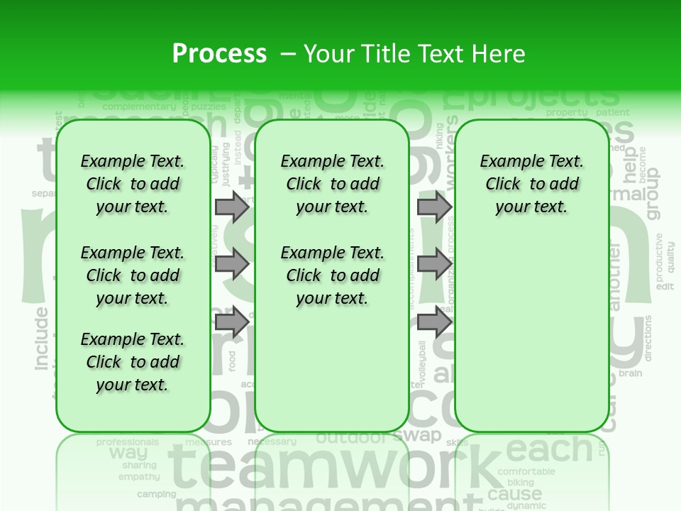 Text Motivation Tagcloud PowerPoint Template