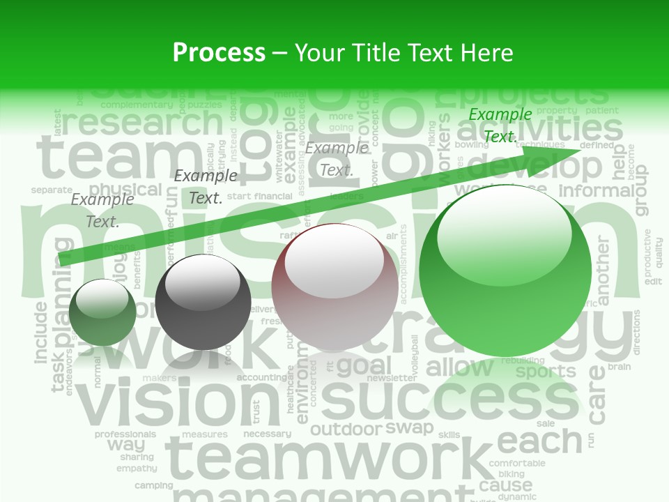 Text Motivation Tagcloud PowerPoint Template