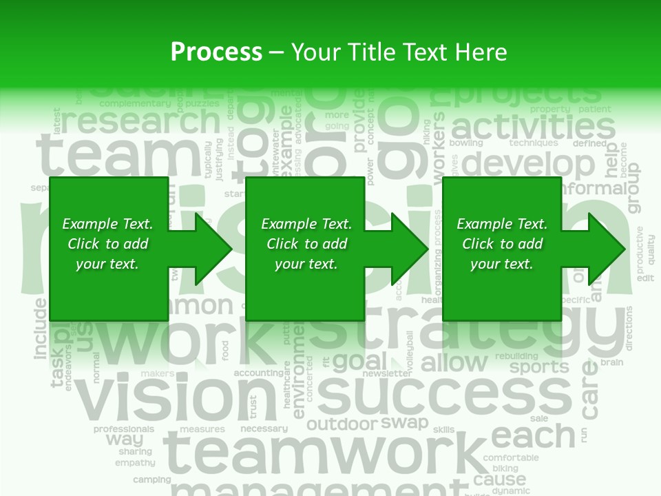 Text Motivation Tagcloud PowerPoint Template