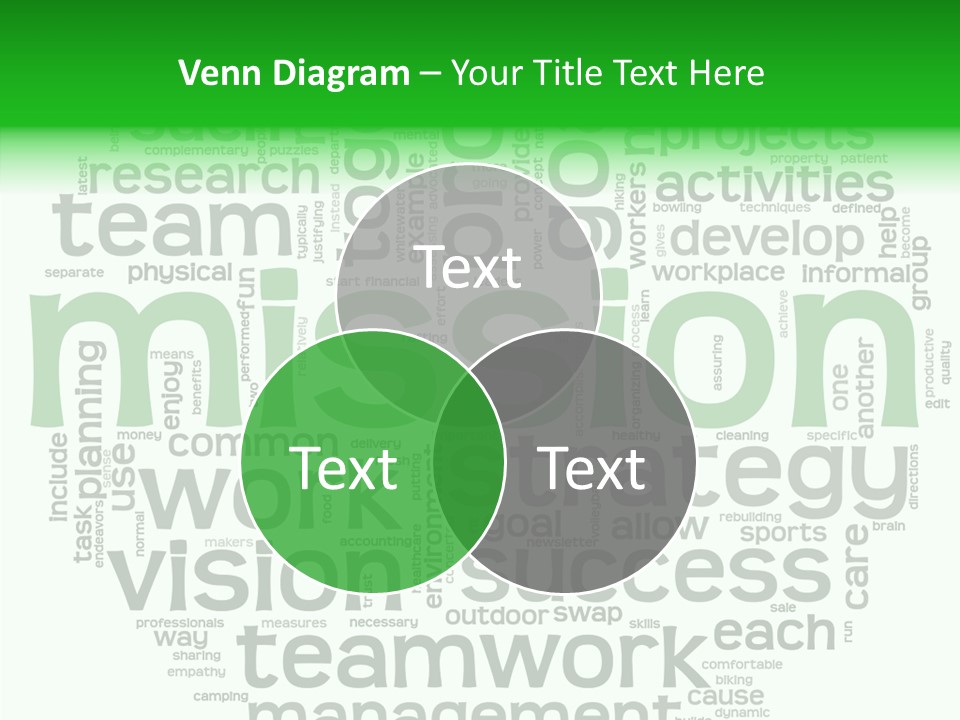 Text Motivation Tagcloud PowerPoint Template