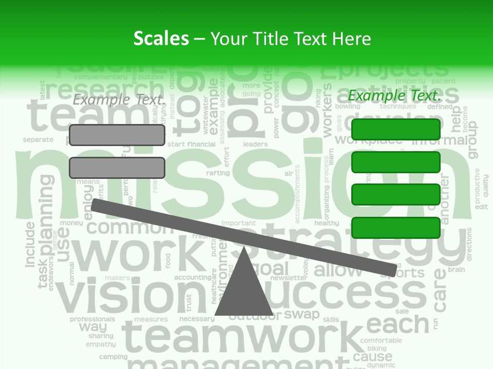 Text Motivation Tagcloud PowerPoint Template