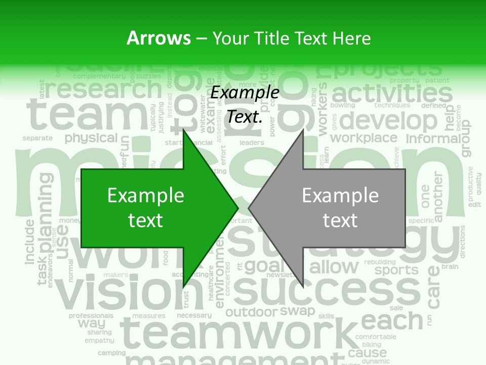 Text Motivation Tagcloud PowerPoint Template