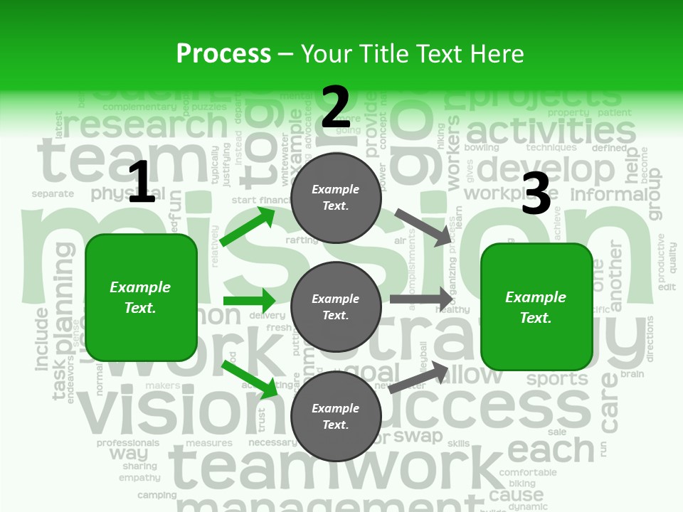 Text Motivation Tagcloud PowerPoint Template