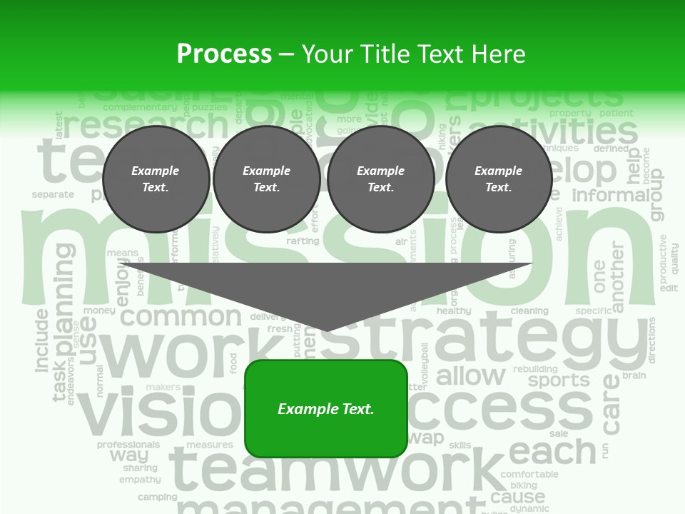 Text Motivation Tagcloud PowerPoint Template