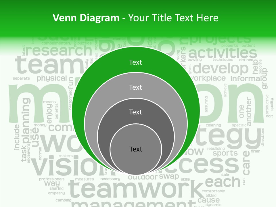Text Motivation Tagcloud PowerPoint Template