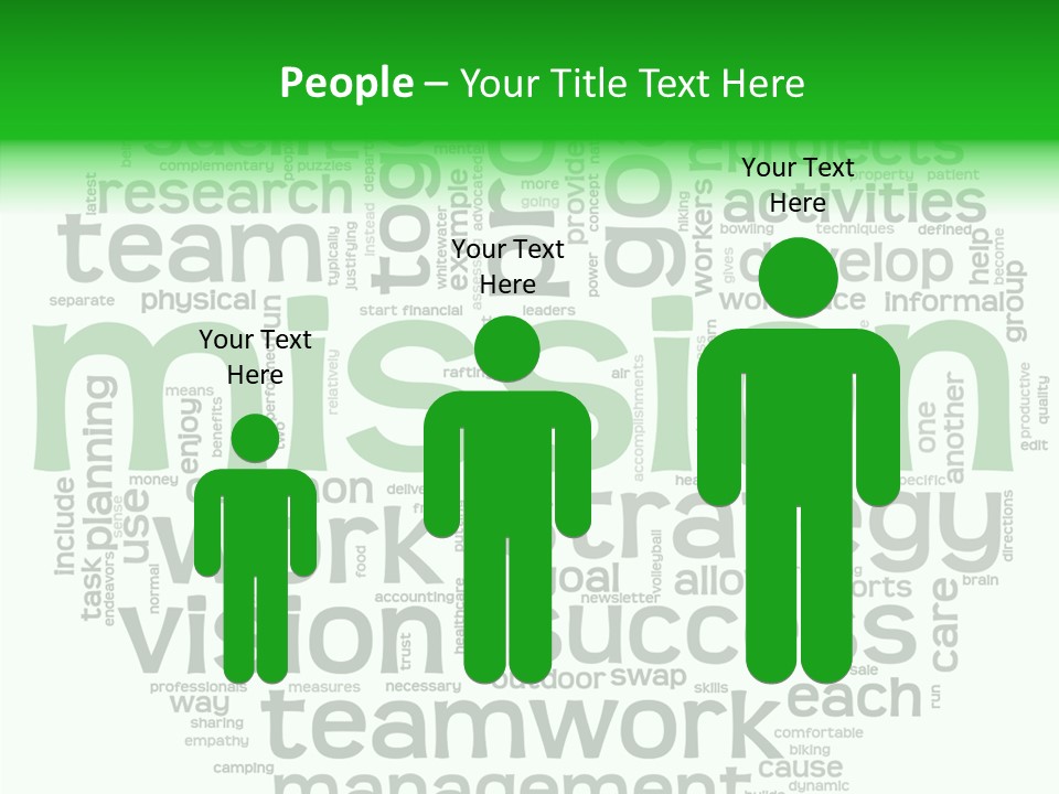 Text Motivation Tagcloud PowerPoint Template