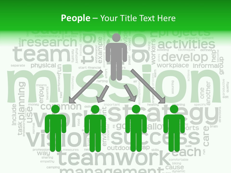 Text Motivation Tagcloud PowerPoint Template