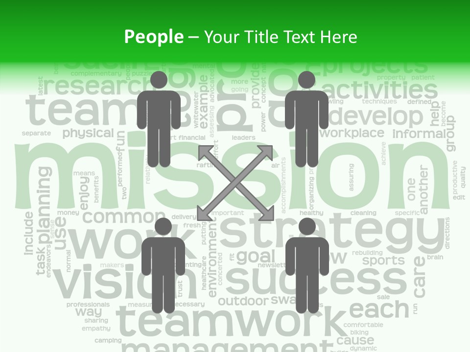 Text Motivation Tagcloud PowerPoint Template