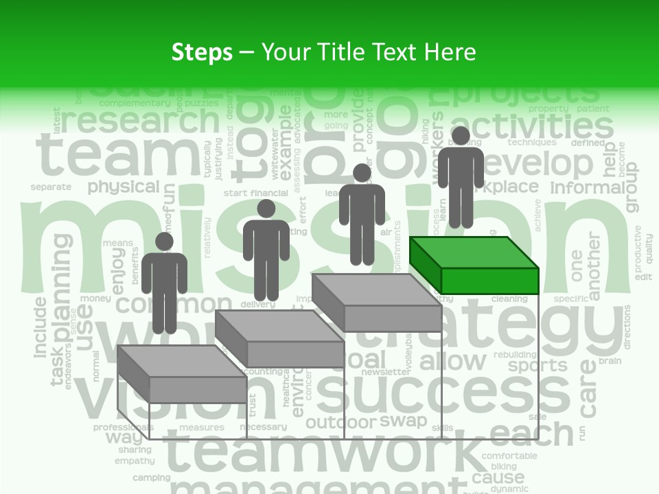 Text Motivation Tagcloud PowerPoint Template