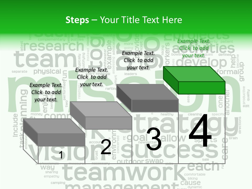 Text Motivation Tagcloud PowerPoint Template