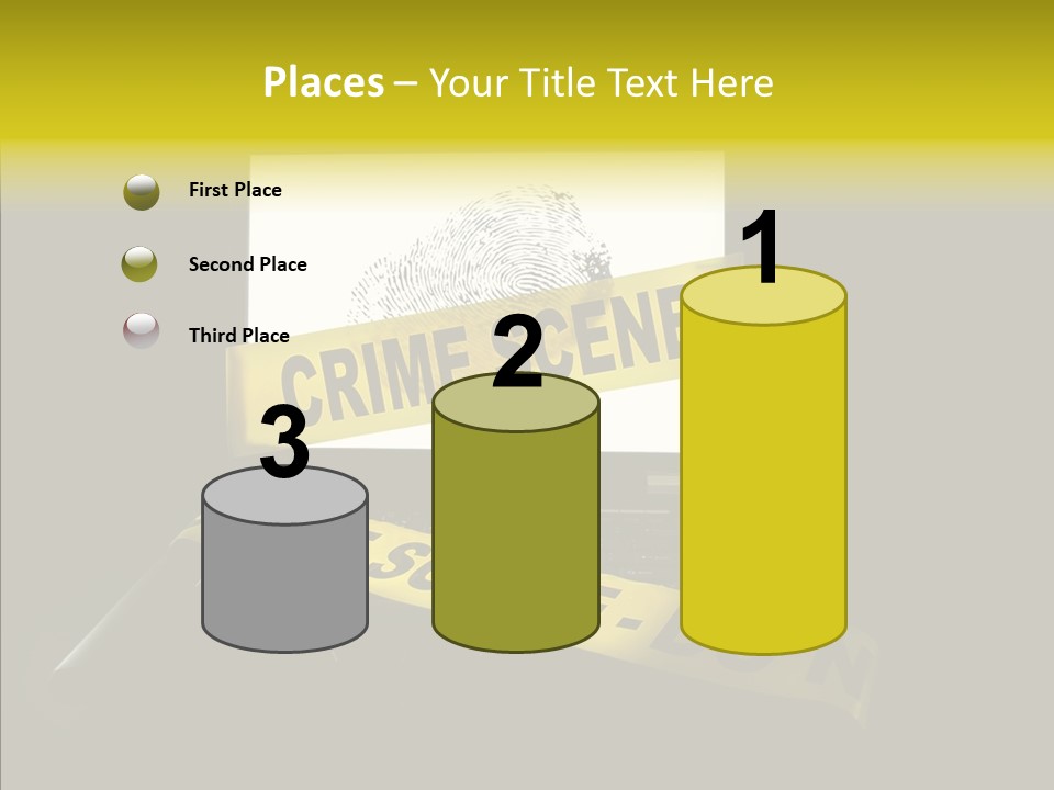 Password Information Fingerprint PowerPoint Template