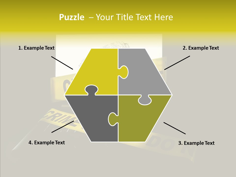 Password Information Fingerprint PowerPoint Template