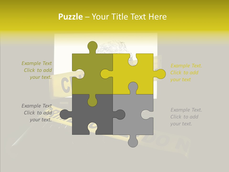 Password Information Fingerprint PowerPoint Template