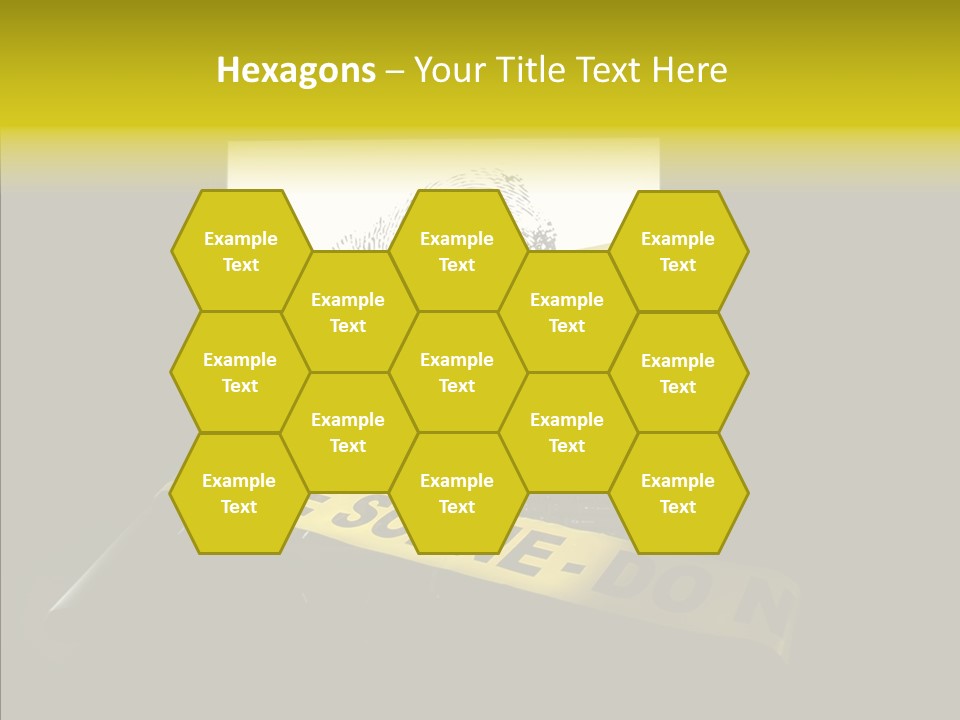 Password Information Fingerprint PowerPoint Template