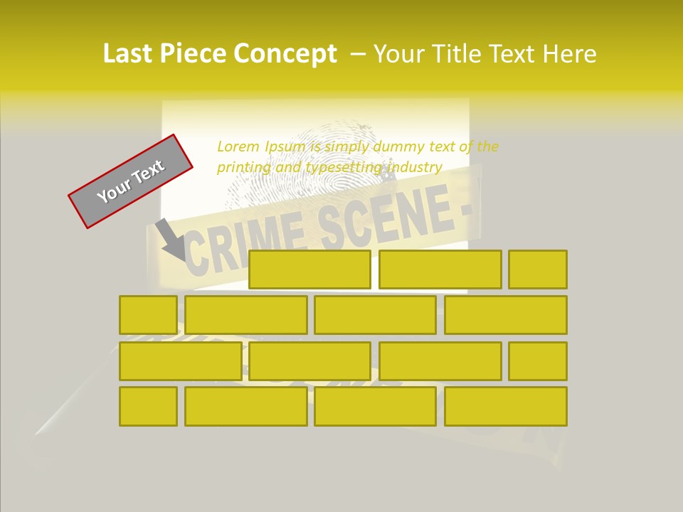 Password Information Fingerprint PowerPoint Template