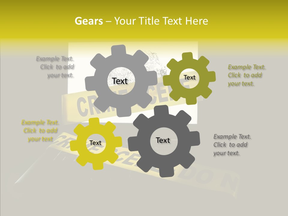Password Information Fingerprint PowerPoint Template