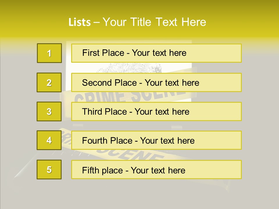 Password Information Fingerprint PowerPoint Template