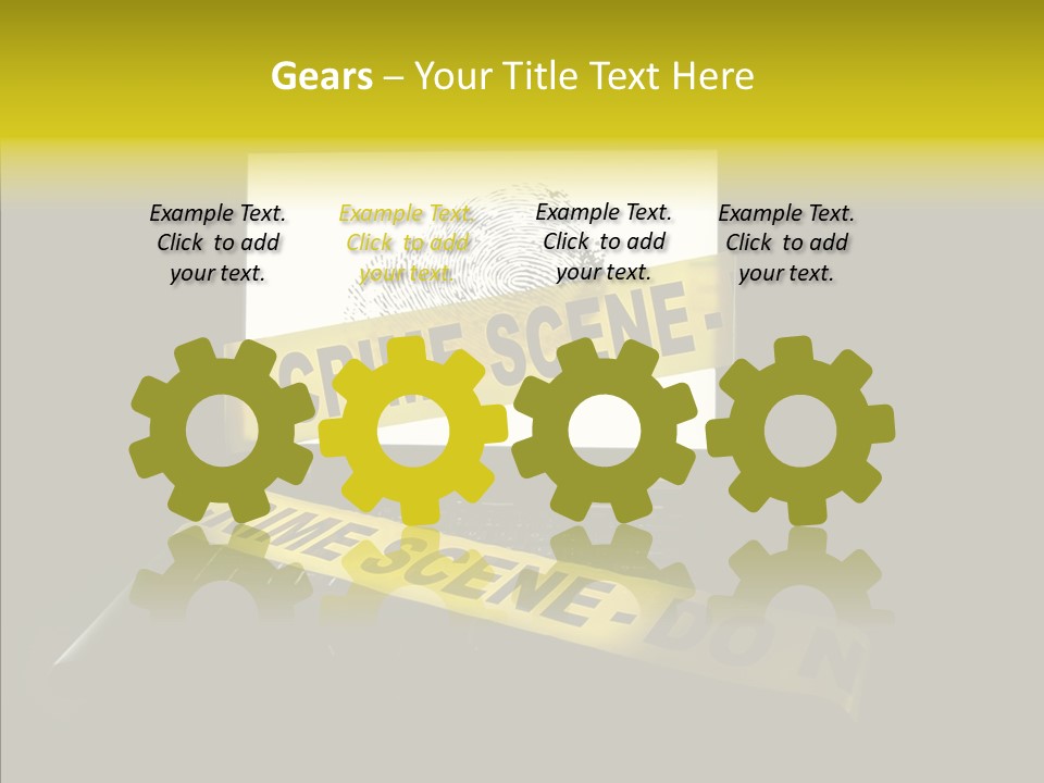 Password Information Fingerprint PowerPoint Template