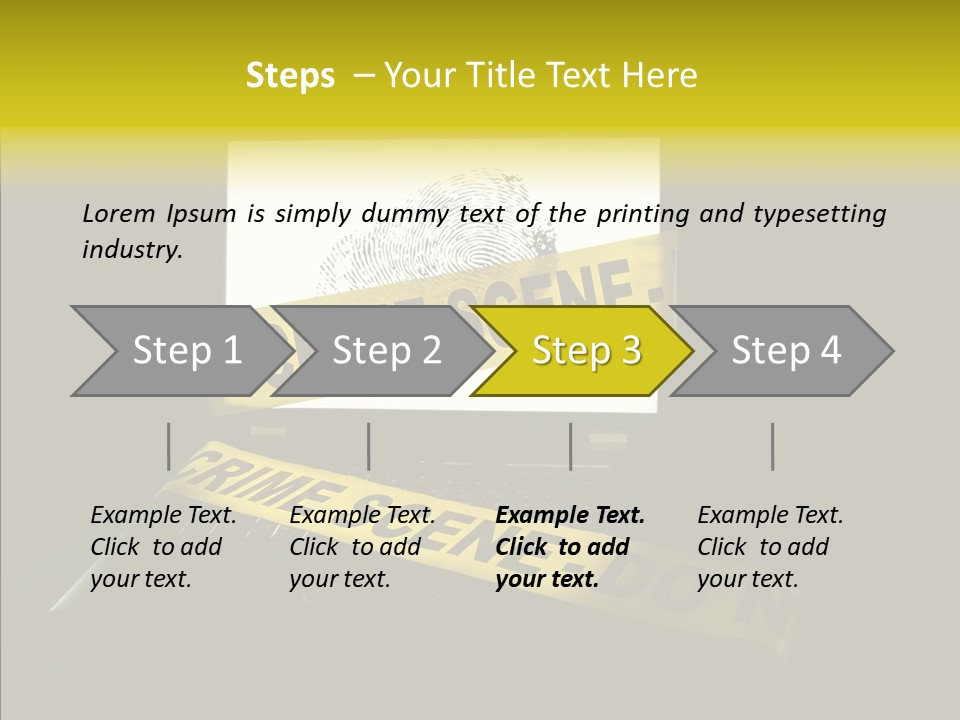 Password Information Fingerprint PowerPoint Template