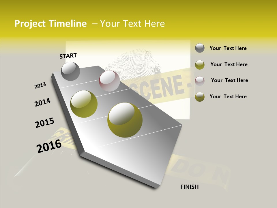 Password Information Fingerprint PowerPoint Template