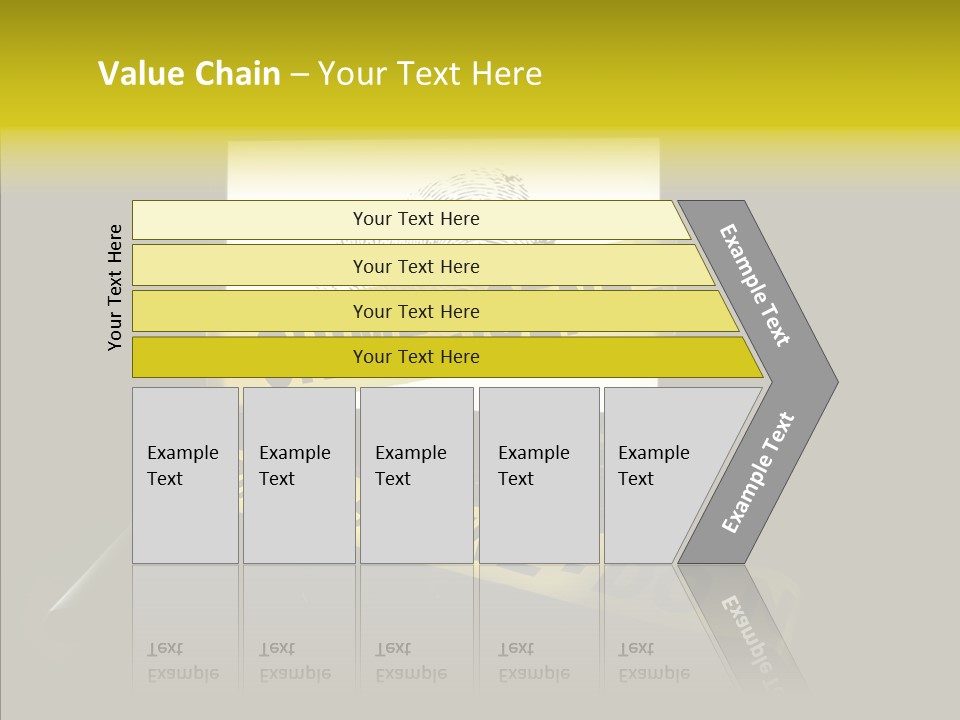 Password Information Fingerprint PowerPoint Template