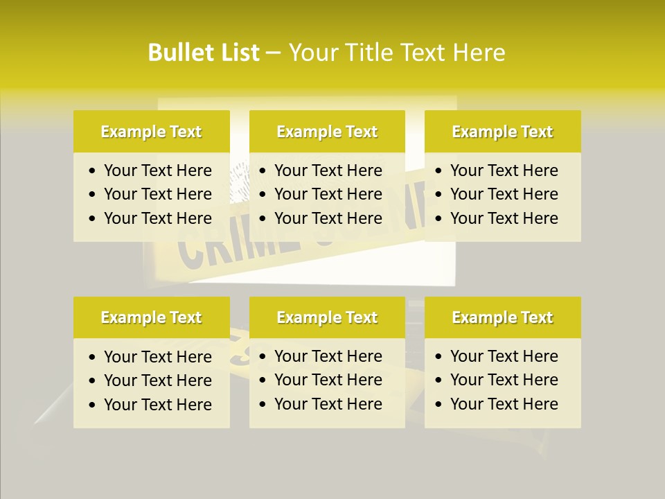 Password Information Fingerprint PowerPoint Template