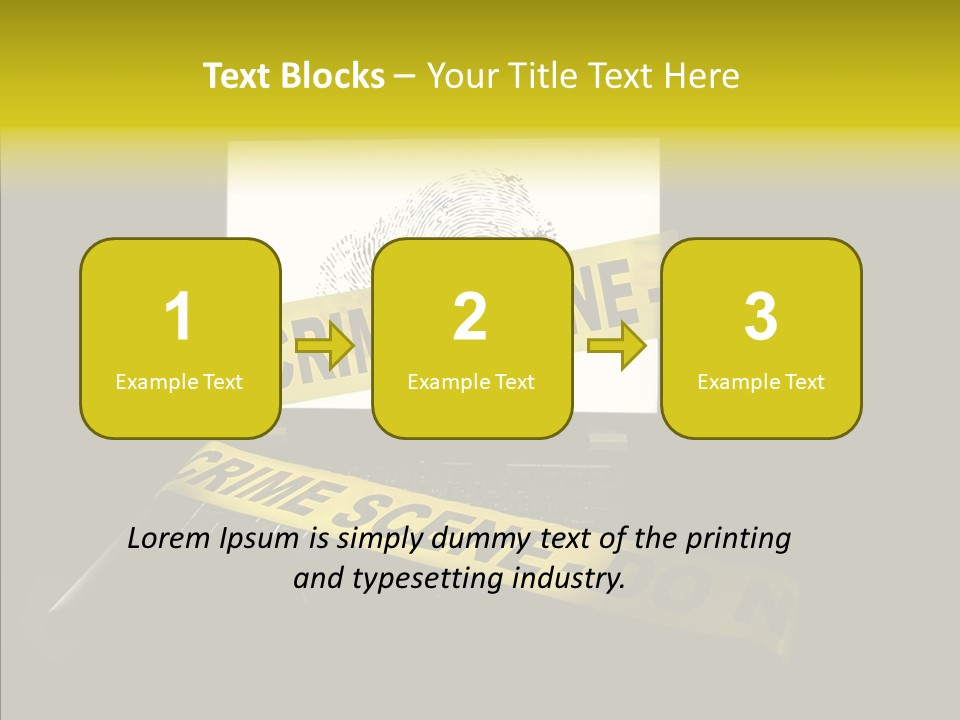Password Information Fingerprint PowerPoint Template