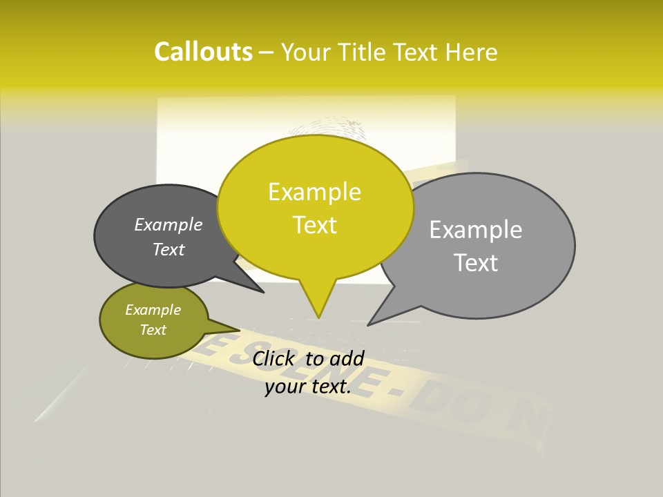 Password Information Fingerprint PowerPoint Template