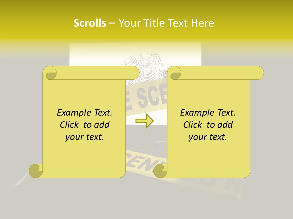 Password Information Fingerprint PowerPoint Template
