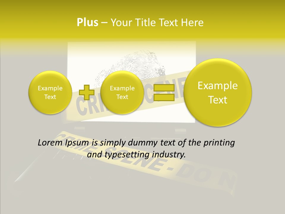 Password Information Fingerprint PowerPoint Template