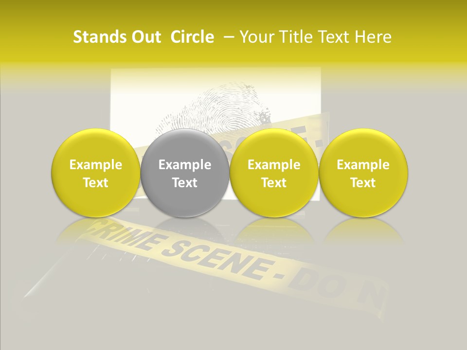 Password Information Fingerprint PowerPoint Template