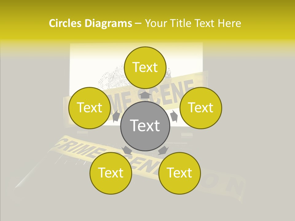 Password Information Fingerprint PowerPoint Template