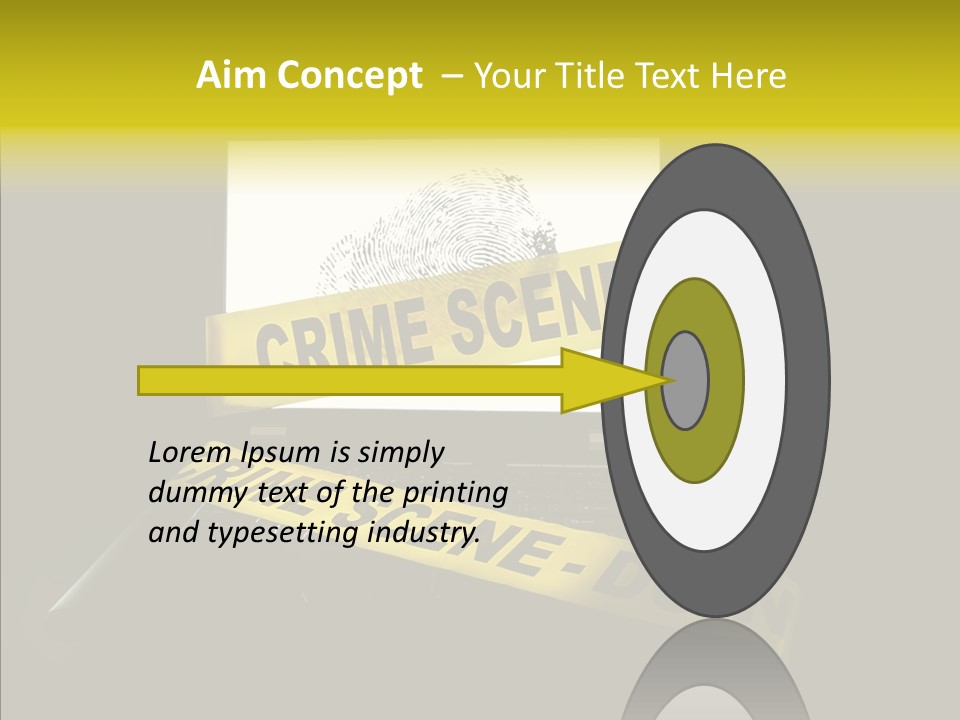 Password Information Fingerprint PowerPoint Template