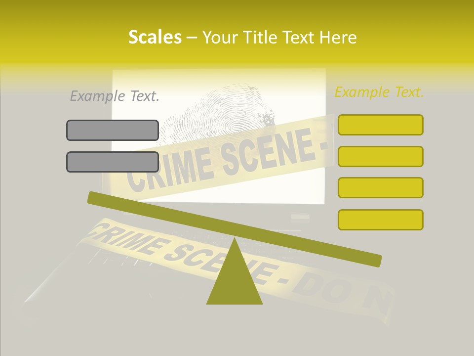 Password Information Fingerprint PowerPoint Template