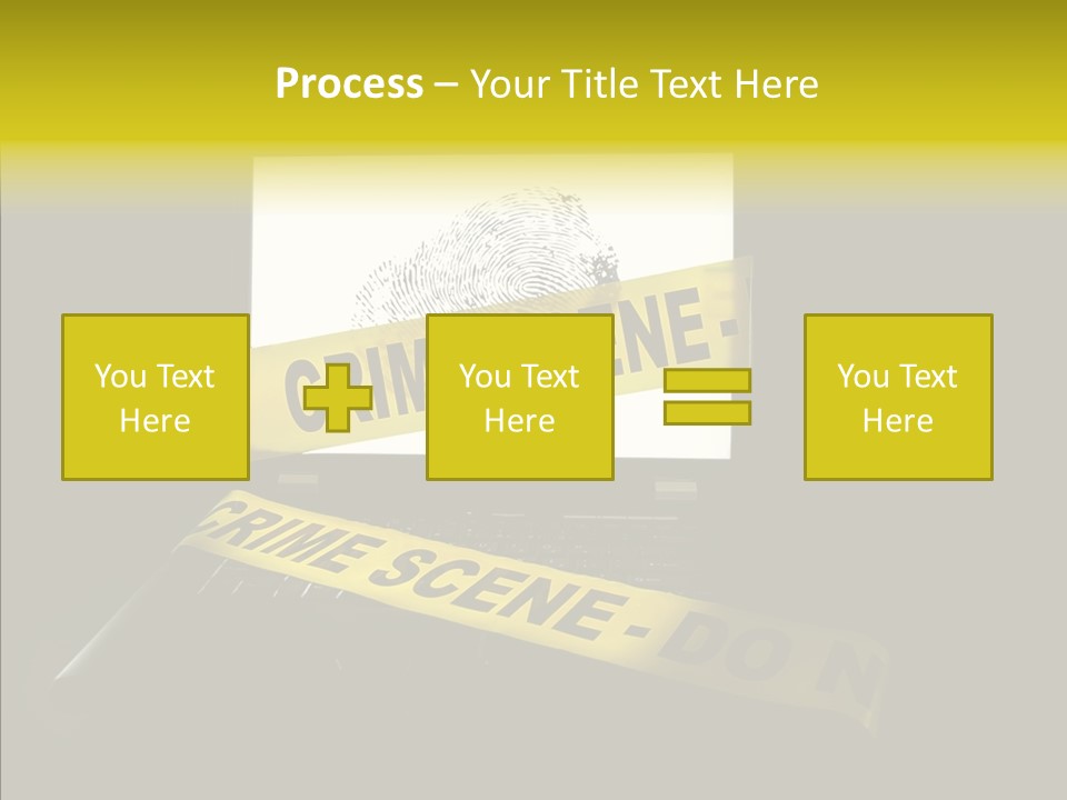 Password Information Fingerprint PowerPoint Template