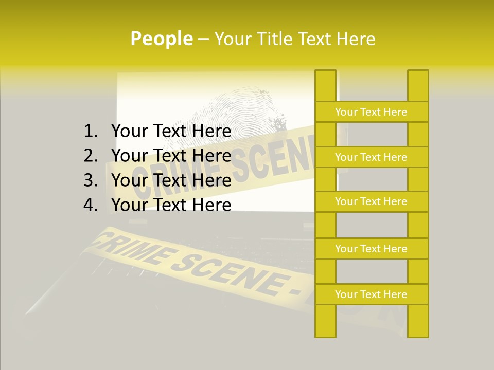 Password Information Fingerprint PowerPoint Template