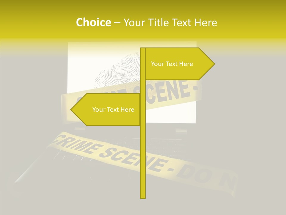 Password Information Fingerprint PowerPoint Template