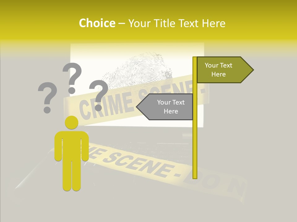 Password Information Fingerprint PowerPoint Template