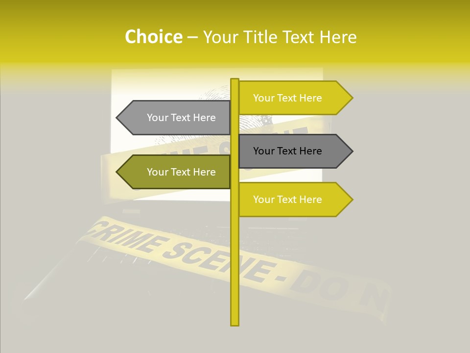 Password Information Fingerprint PowerPoint Template