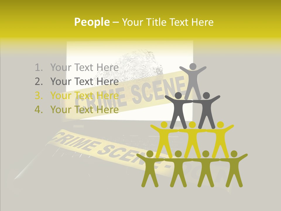 Password Information Fingerprint PowerPoint Template