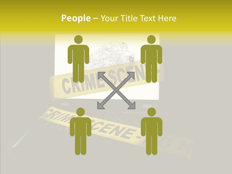 Password Information Fingerprint PowerPoint Template